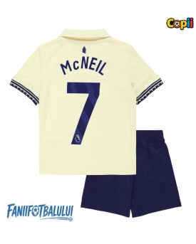 Everton Dwight McNeil #7 Echipament de Fotbal Replică 2025-26 Copii Deplasare (+ Șorturi)